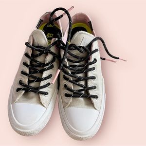 Converse All Star Low Top Gray Pink Chuck Taylor Womens Size 7